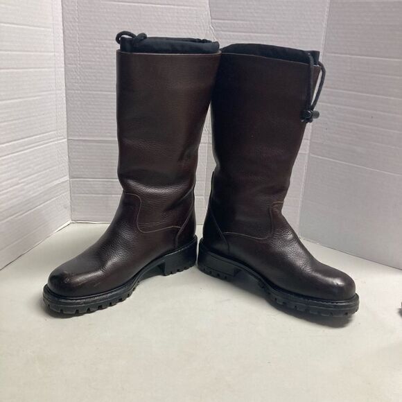 LANDS’  END Women’s Fully Lined Thick Sole Knee High Boots Brown Size 8M - Picture 8 of 12